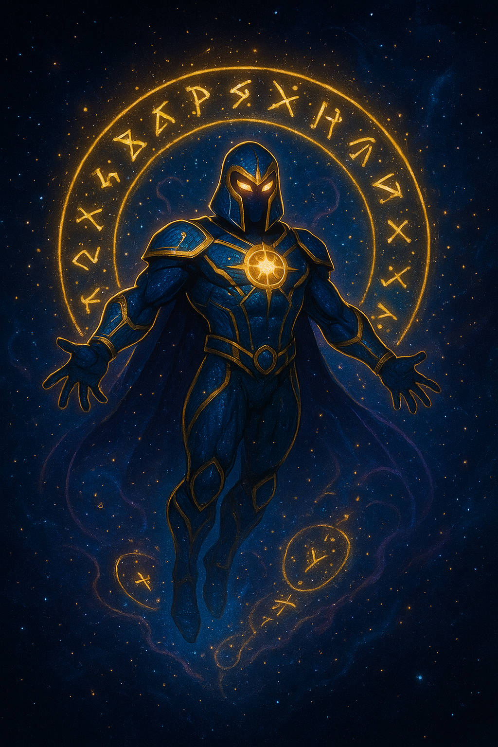 ✨ Cosmic Guardian – Mystic Superhero Animation ✨